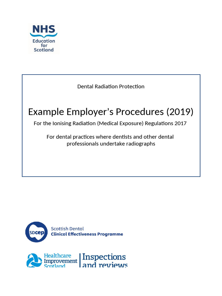 Employers Procedures Dentists and Others Dec 2019 | PDF | Dentist ...