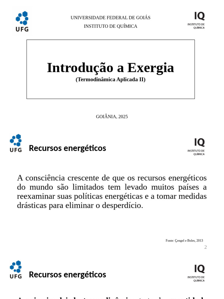 Introdução à Exergia na Termodinâmica | PDF | Exergia | Termodinâmica