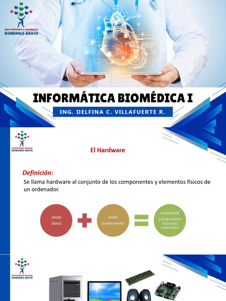Hardware y Software en Informática Biomédica | PDF | Periférico ...