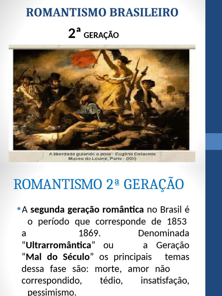 ROMANTISMO 2ª GERAÇÃO | PDF | Romantismo
