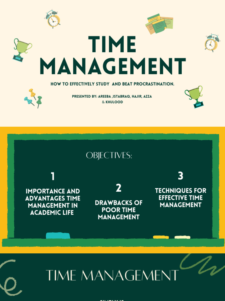 Cute Illustration Time Management Report Presentation | PDF | Time ...