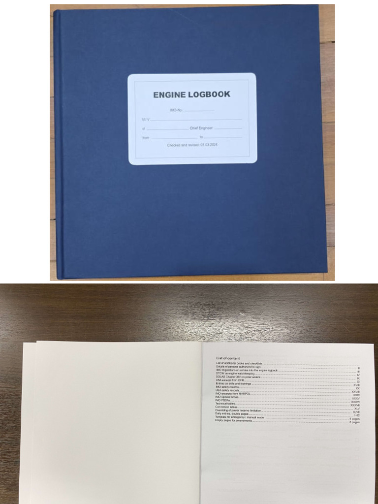 Engine Logbook | PDF
