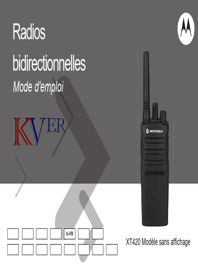 Fiche Technique XT420 - KVER | PDF | Pile rechargeable | Chargeur ...