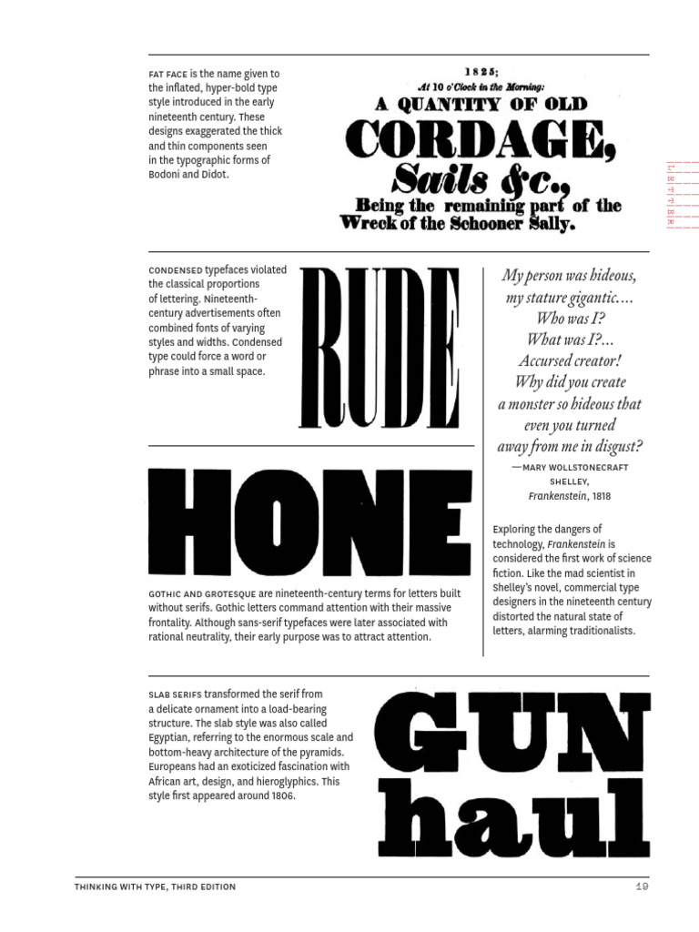 Evolution of Typography in the 19th Century | PDF | Typefaces | Sans Serif