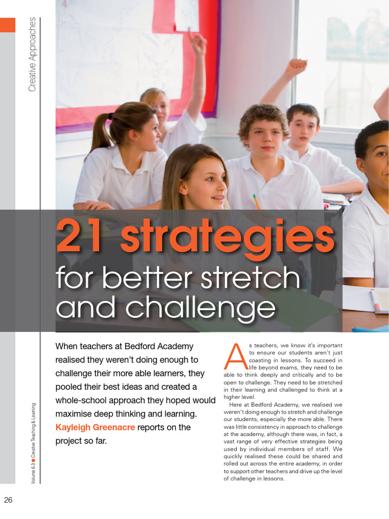 Strategies for Challenging Able Learners | PDF | Teachers | Learning