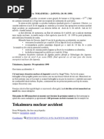 Accidentul Nuclear de La TOKAIMURA