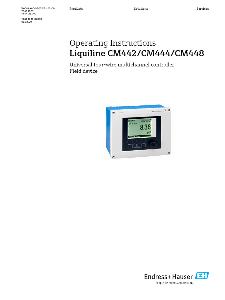 Liquiline CM442/CM444/CM448 Guide | PDF | Safety | Electromagnetic ...