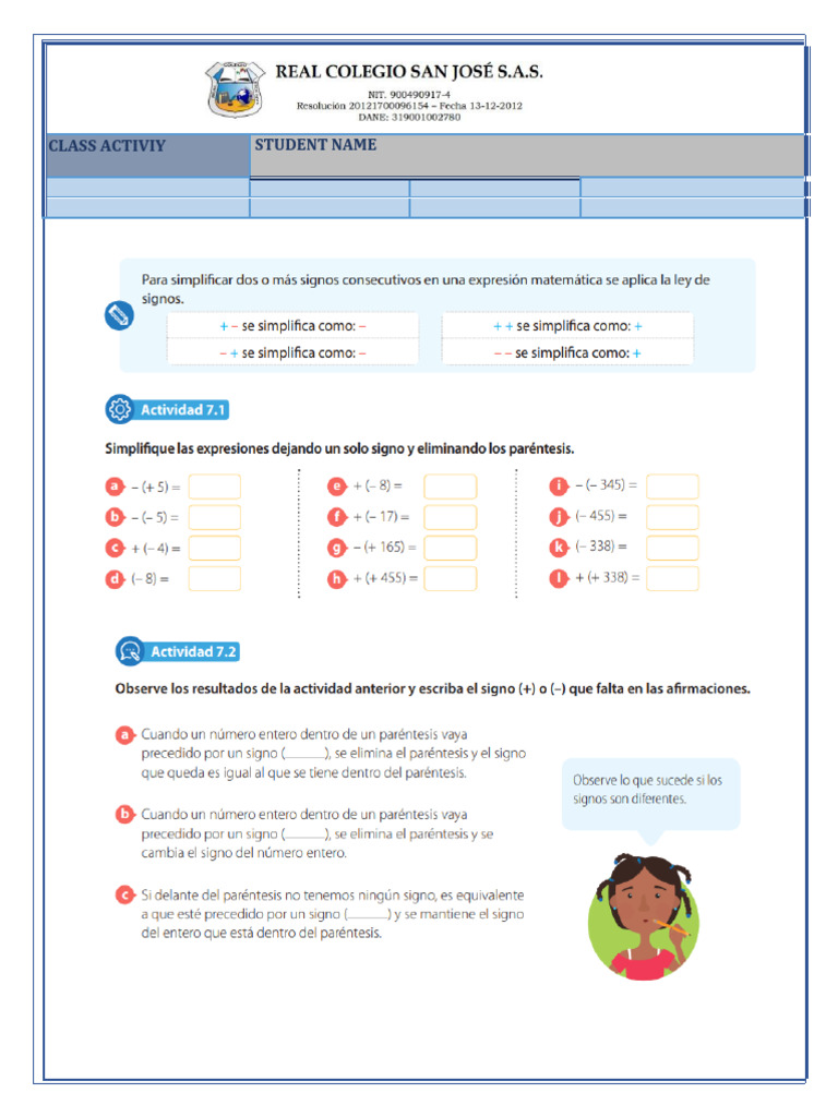 Actividad 7° Semana 4 | PDF