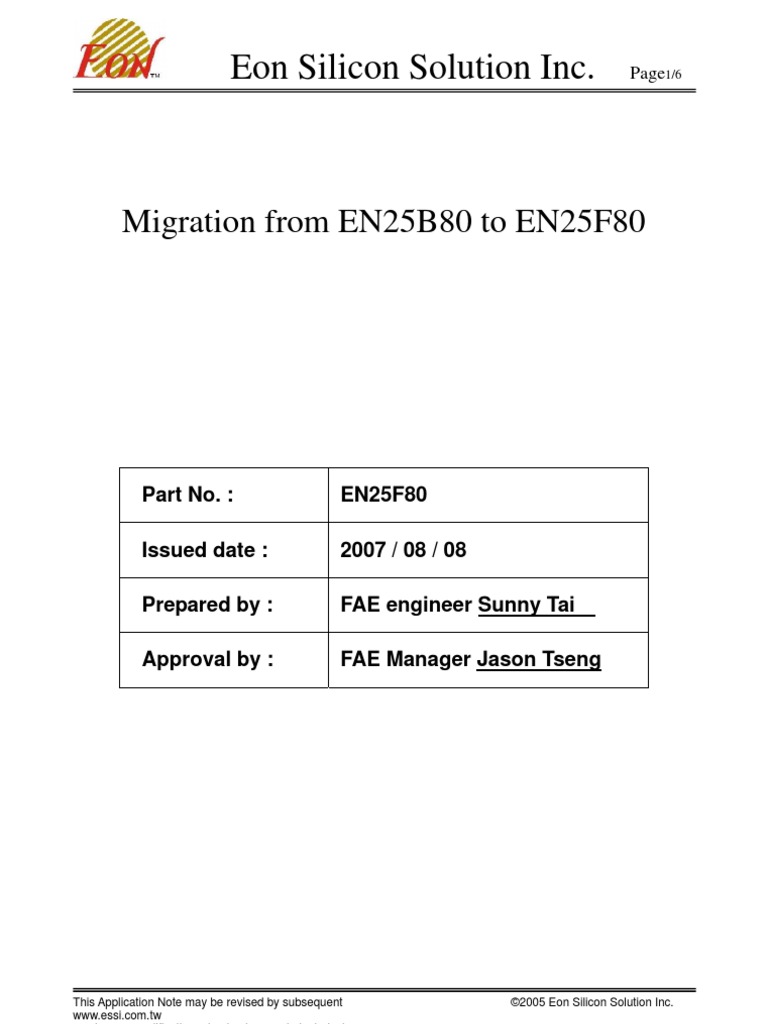 Eon Silicon Solutions | PDF | Instruction Set | Byte