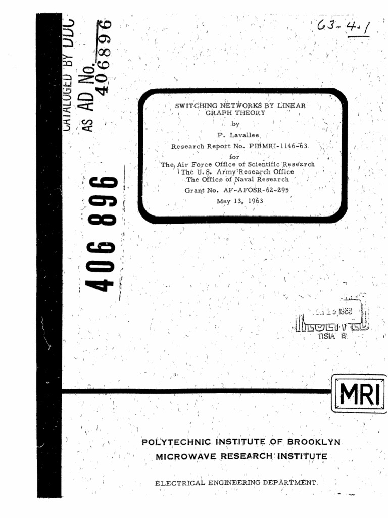 AirForceresearch_SwitchingGraphTheory | PDF | Matrix (Mathematics ...