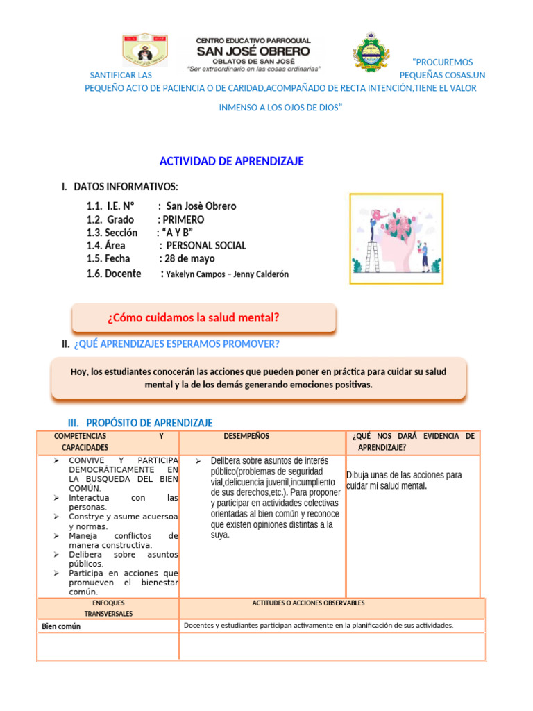SESION P.S SALUD MENTALxx | PDF | Salud mental | Las emociones