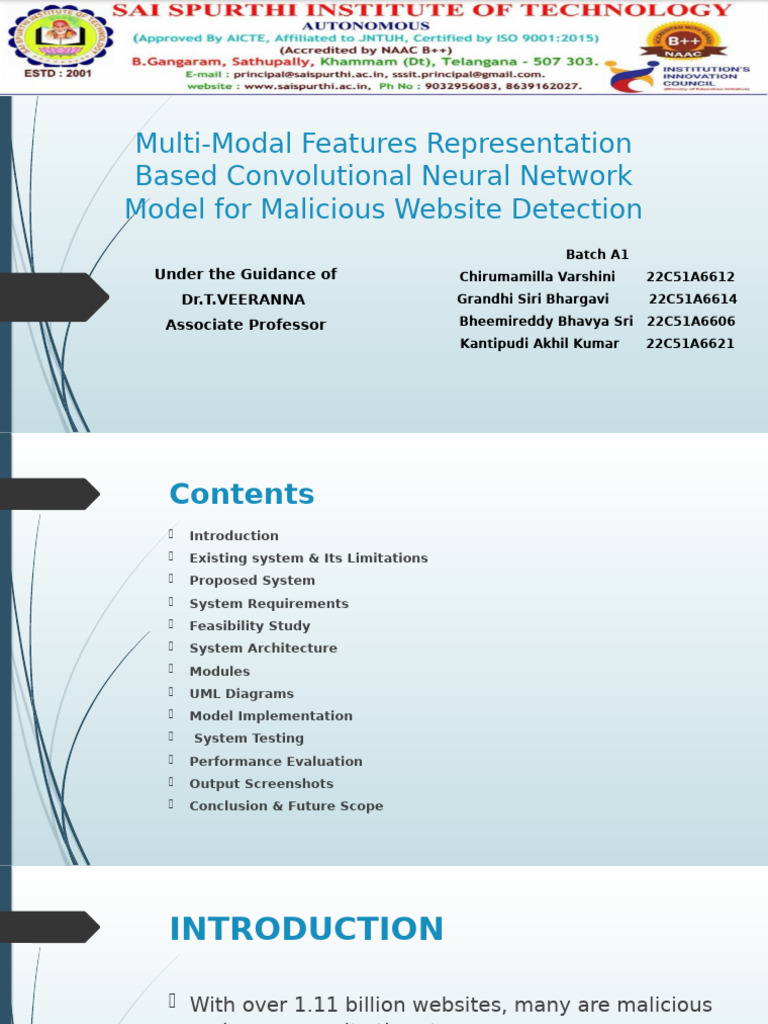CNN Model for Malicious Website Detection | PDF | Software Testing ...