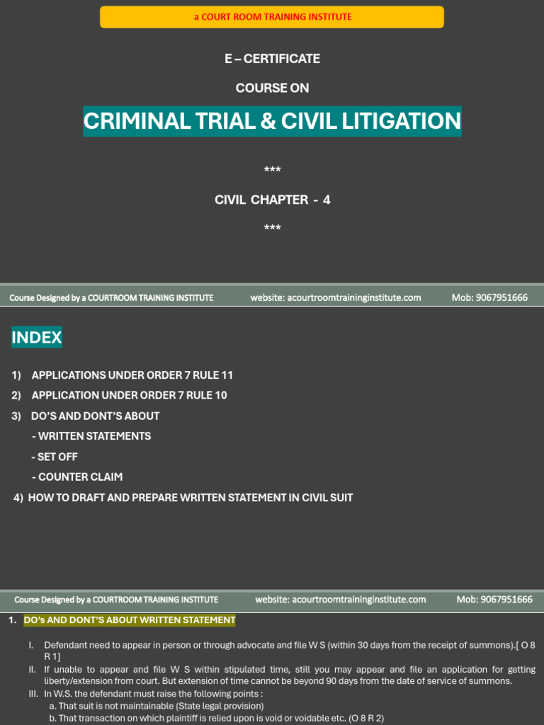 Chapter 4 Civil b3 | PDF | Lawsuit | Leasehold Estate
