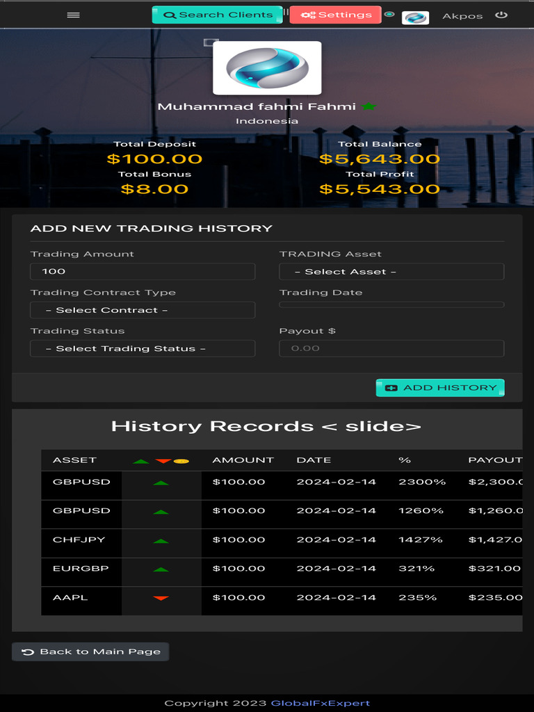 Trading Performance Summary for Muhammad Fahmi | PDF