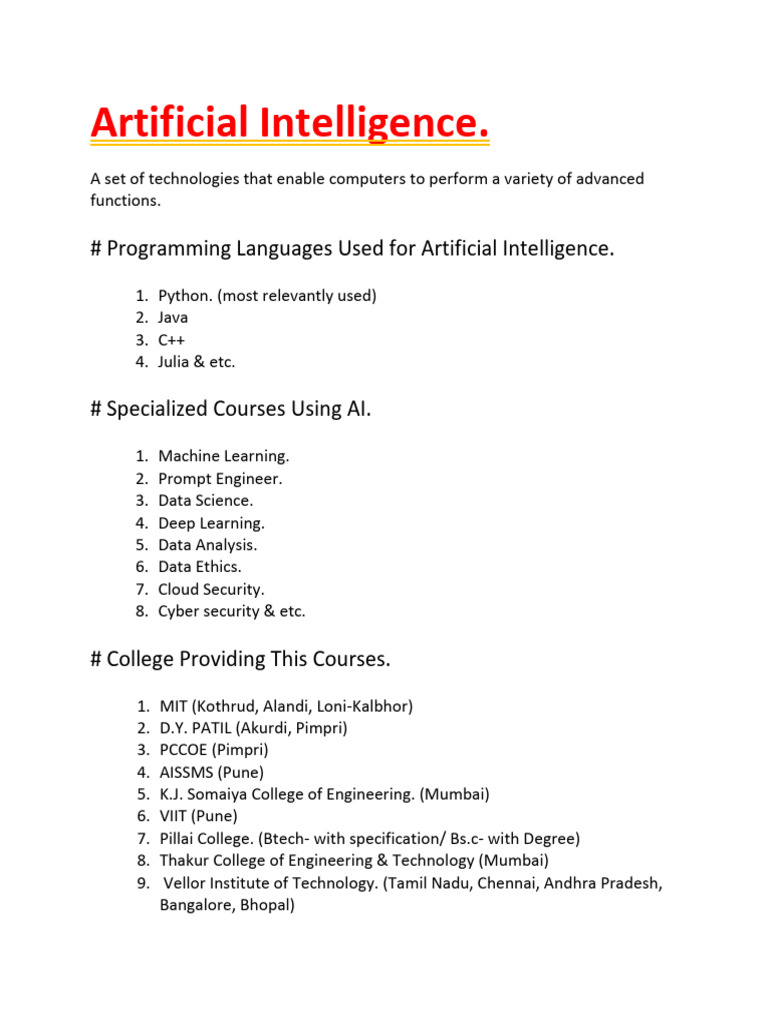 Artificial Intelligence Original Pdf