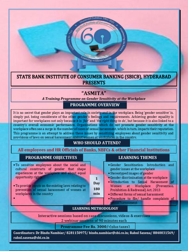 Gender Sensitivity Training Program | PDF | Sexual Harassment | Harassment