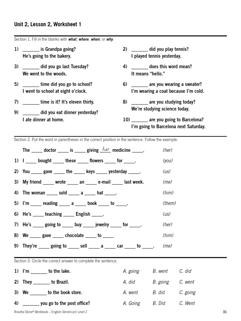 Unit 2 Lesson 2 | PDF