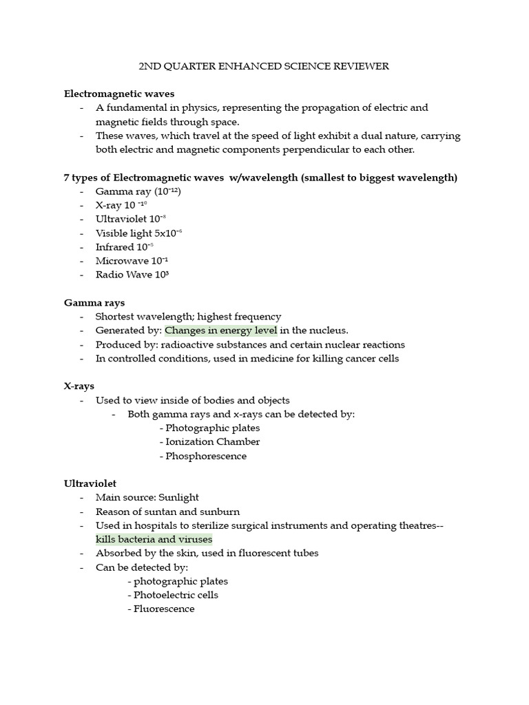 Electromagnetic Waves Overview and Properties | PDF | Electromagnetic ...