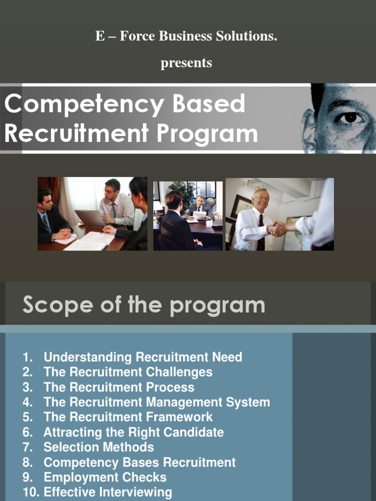 Competency-Based Recruitment Framework | PDF | Competence (Human ...