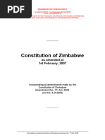 Zambian Constitution Act 1996 | PDF | Government | Legal Documents