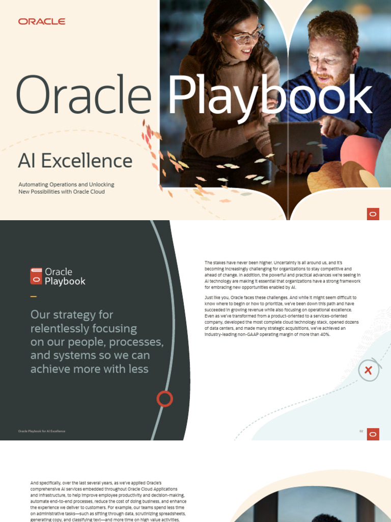 Oracle Playbook Ai Excellence | PDF | Cloud Computing | Recruitment