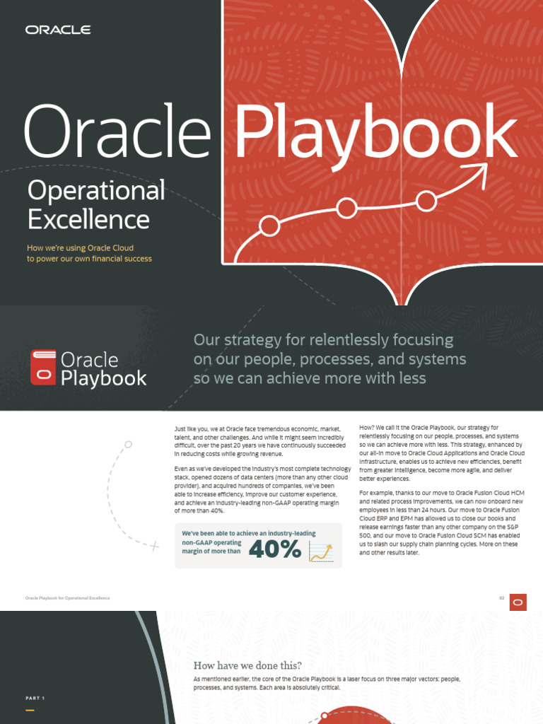 Oracle Playbook for Operational Success | PDF | Cloud Computing ...