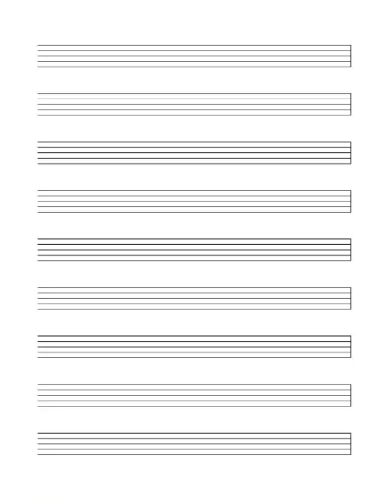 Blank Copy of Music Sheet Music | PDF