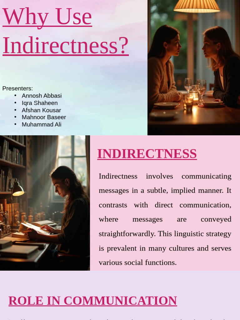Indirectness in Communication | PDF | Communication | Nonverbal ...