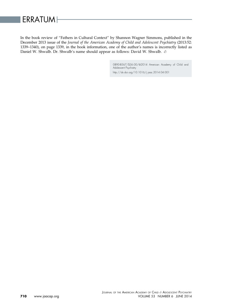 Erratum Jaac | PDF