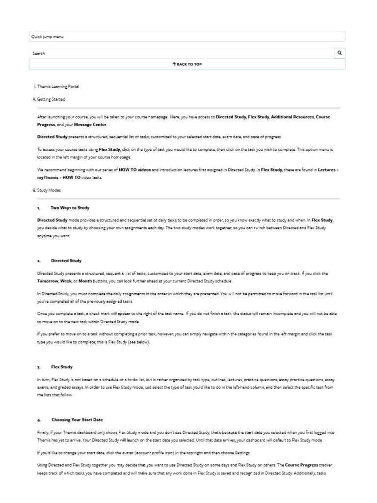 Themis Study Modes Overview | PDF | Multiple Choice | Lecture