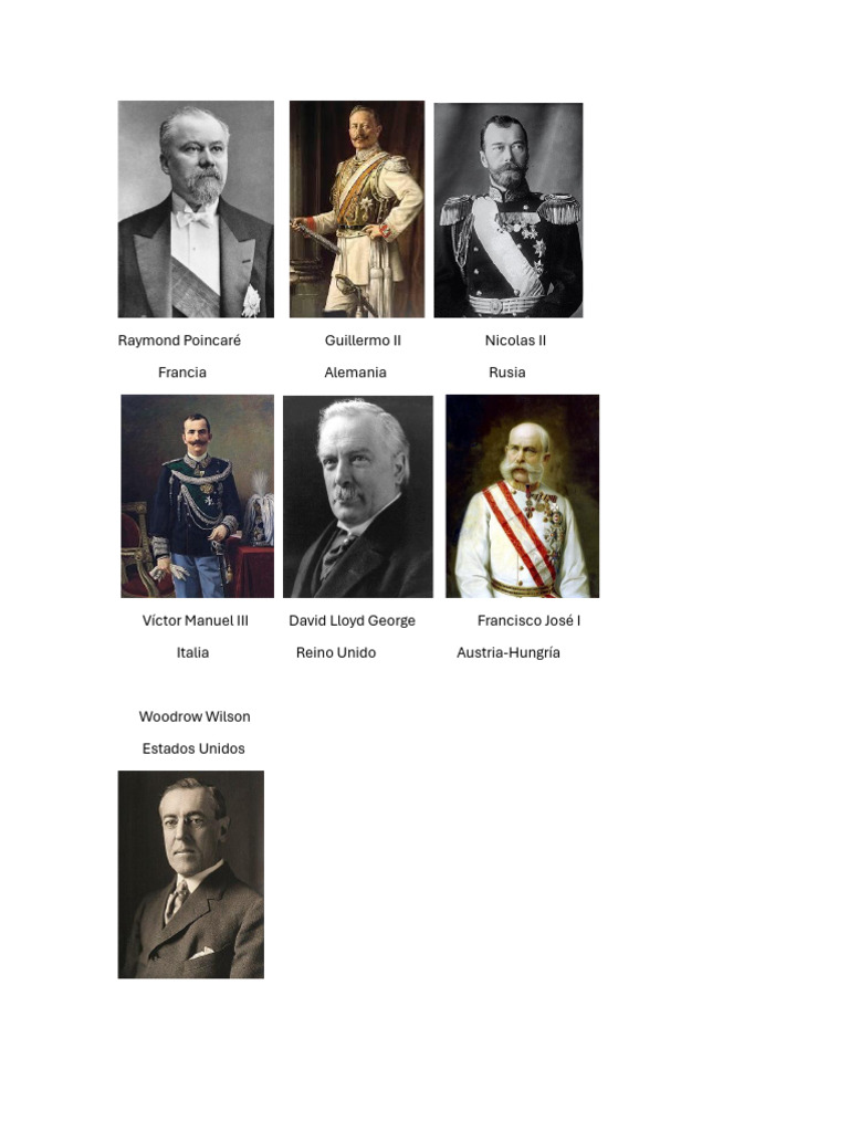 Líderes de la Primera Guerra Mundial | PDF