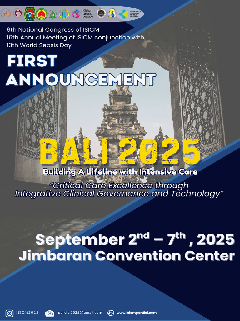 ISICM 2025: Critical Care in Bali | PDF | Intensive Care Medicine ...