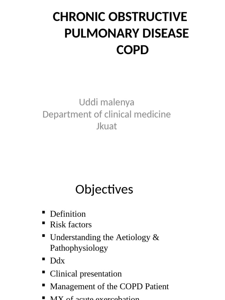 2 Copd | PDF | Chronic Obstructive Pulmonary Disease | Lung