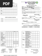 DepEd School Form 9 (SF9) Template | PDF