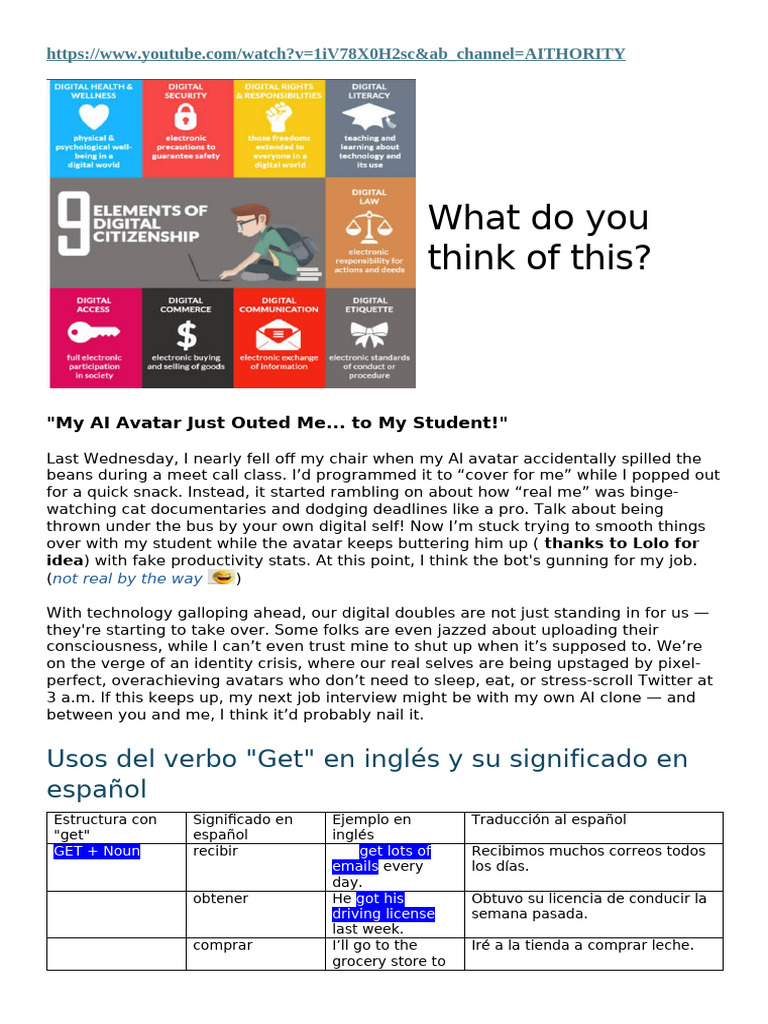 Topic The Future of Human Virtual Identity | PDF | Self | Identity ...