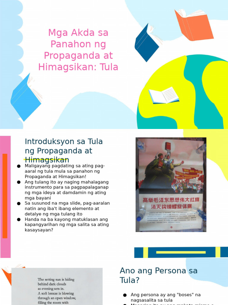 Mga Akda Sa Panahon NG Propaganda at Himagsikan: Tula | PDF