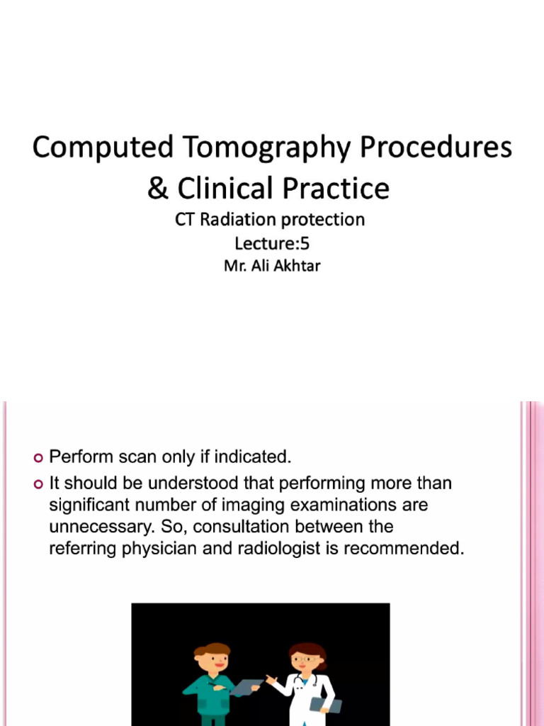 CT Radiation Protection | PDF