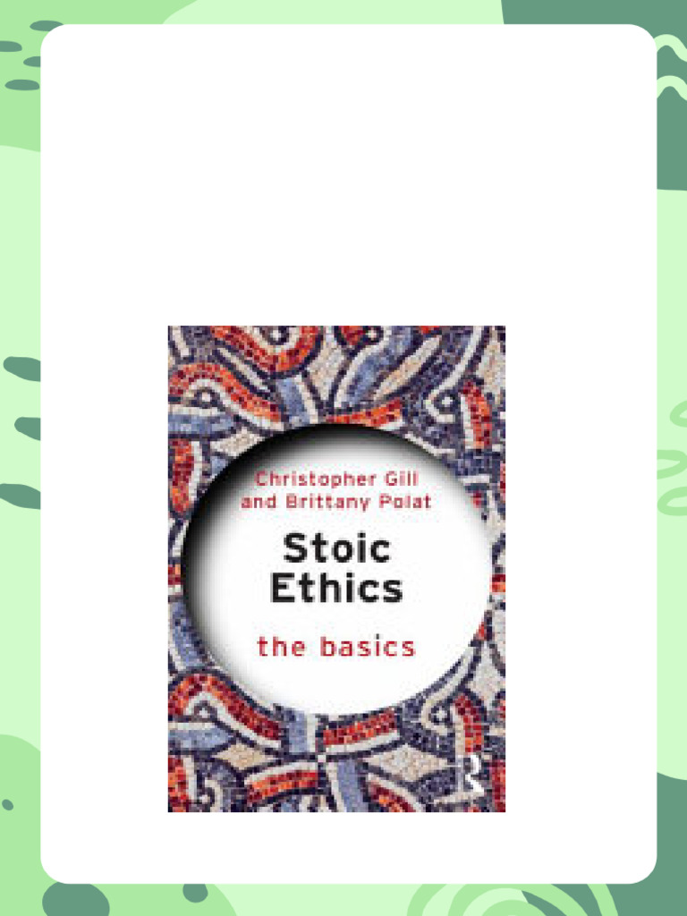 Stoic Ethics The Basics 1st Edition Christopher Gill pdf download | PDF ...