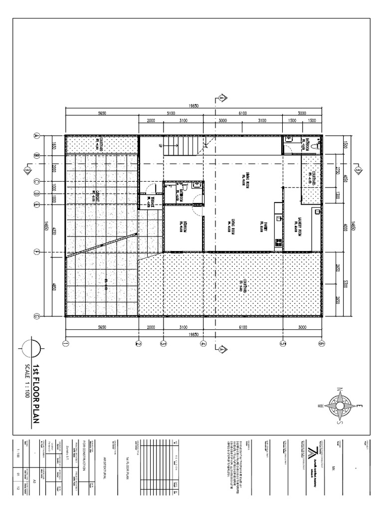 Denah Lantai 1 Rumah Miring | PDF