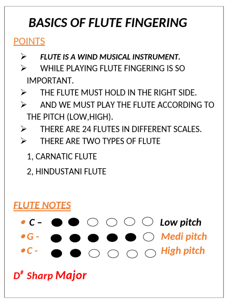 Flute Fingering Basics Explained | PDF
