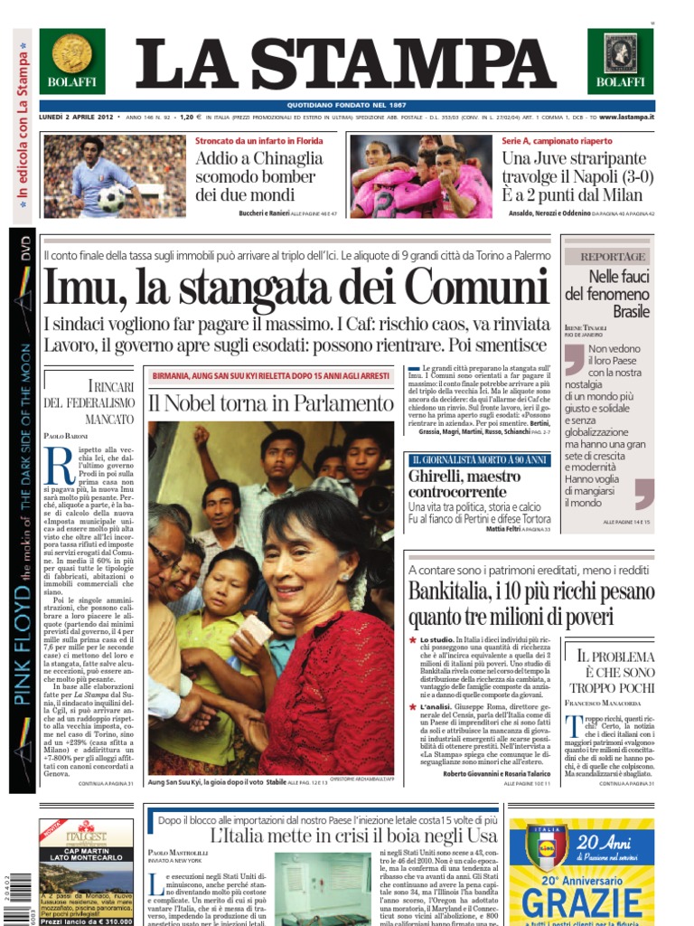 La Stampa 02 04 12 | PDF, image size:768x1024