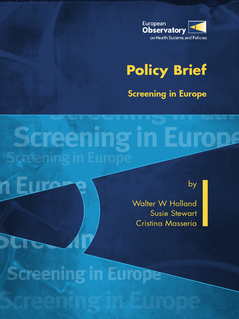 Screening Practices in Europe Explained | PDF | Screening (Medicine ...