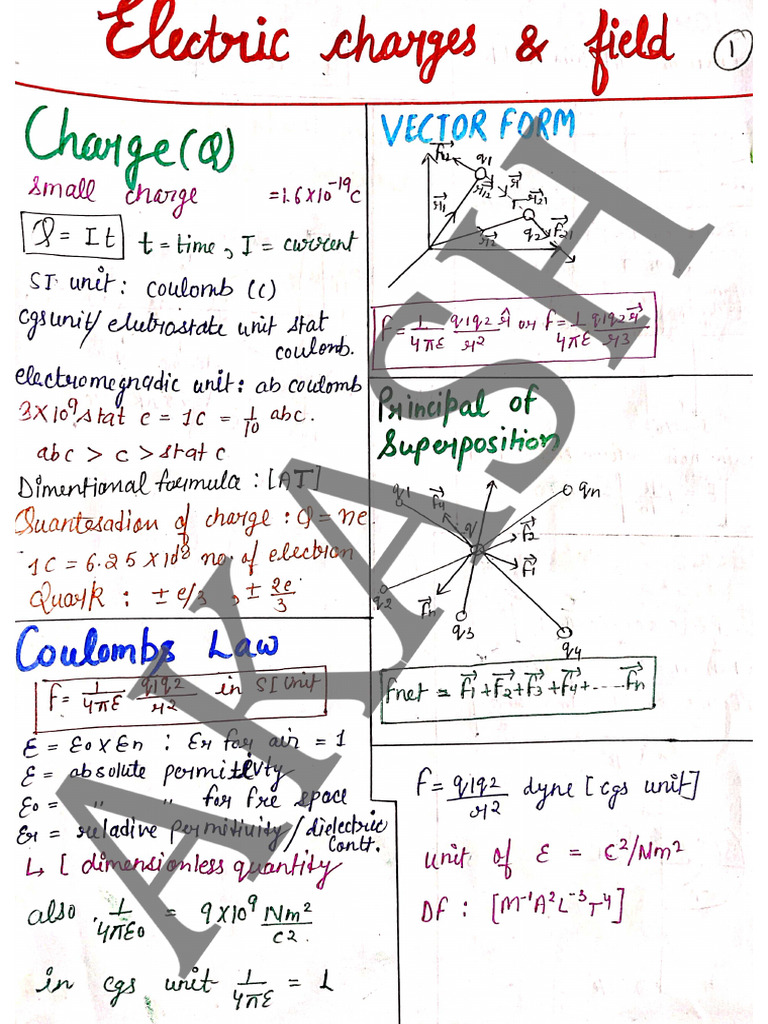 Electric Charge and Field | PDF