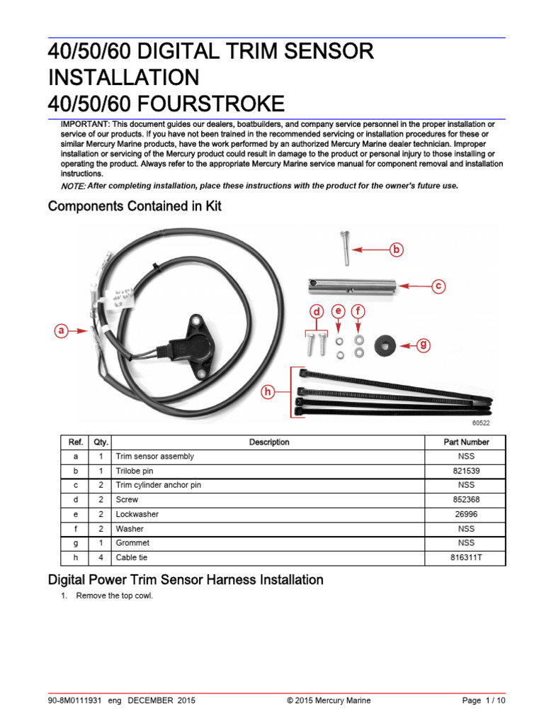 Digital Trim Sensor Installation Guide | PDF | Electrical Connector ...