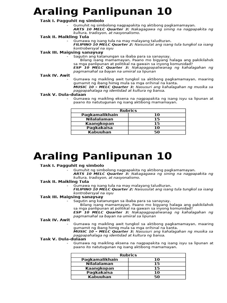 Task Sa AP 10 CO | PDF