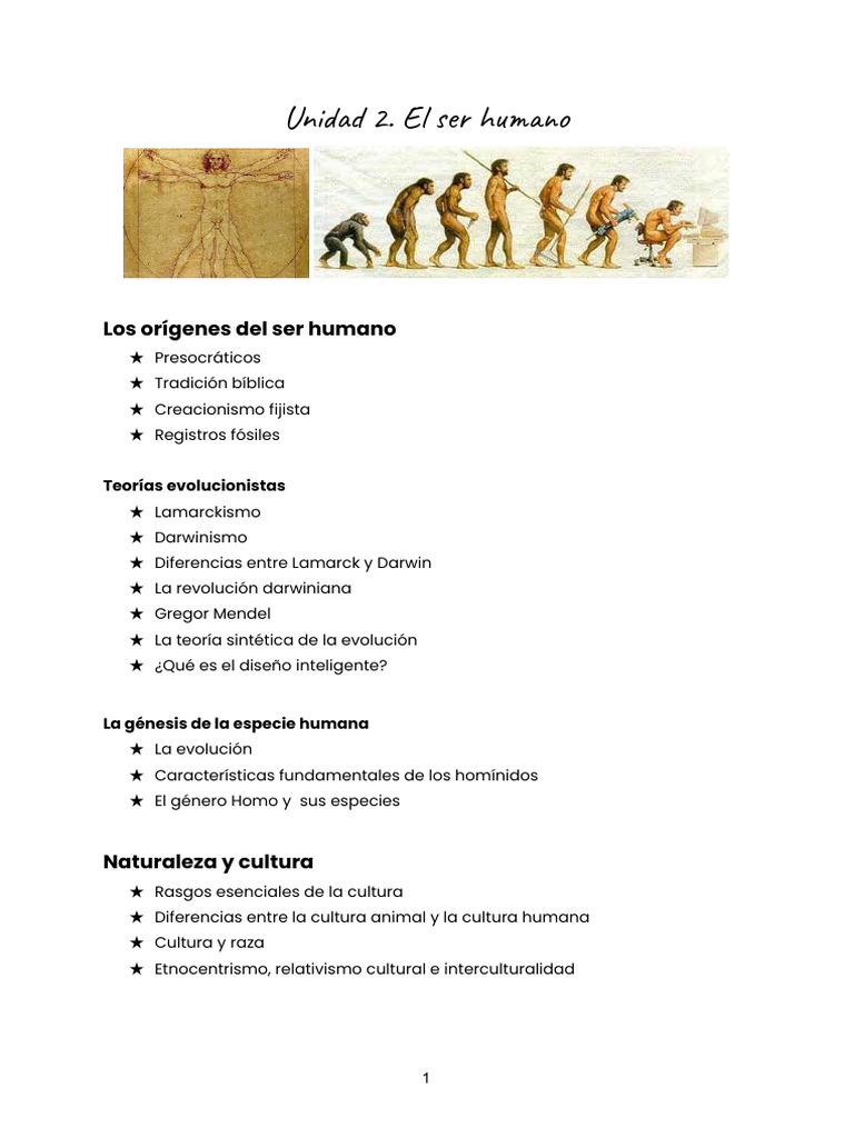 Orígenes y evolución del ser humano | PDF | Evolución | Homo