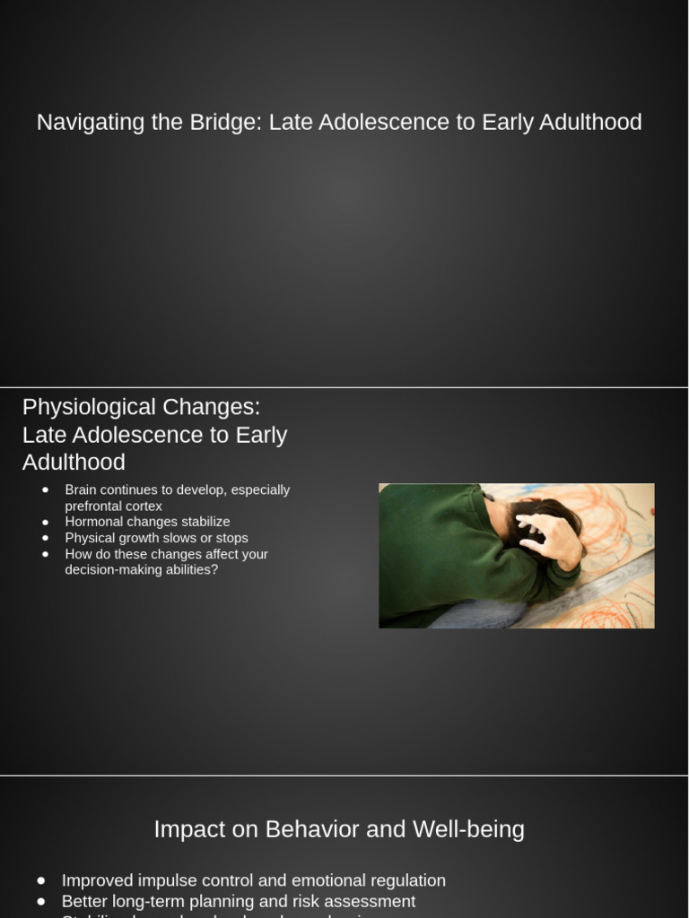 Navigating Late Adolescence to Adulthood | PDF | Adolescence | Goal