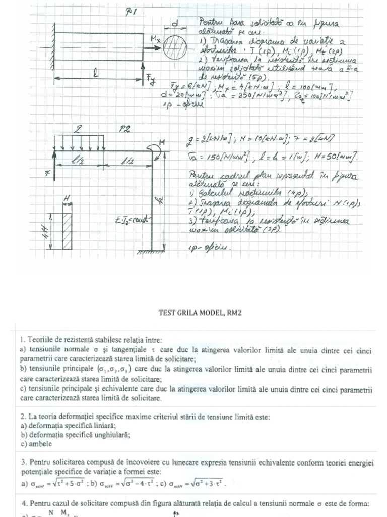 Model Examen Semestru 2 | PDF