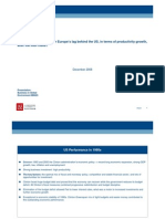 What Were The Reasons For Europe's Lag Behind The US, in Terms of Productivity Growth, After The Mid-1990s?