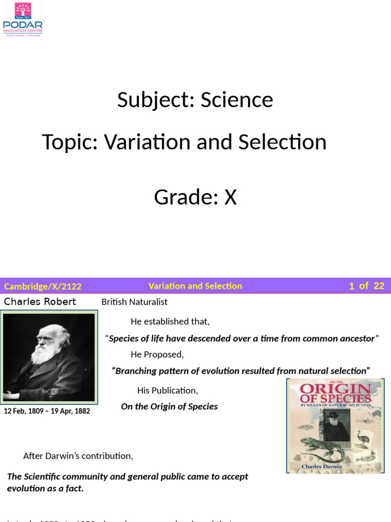 Cambridge X Bio Selection 2 | PDF | Natural Selection | Selective Breeding